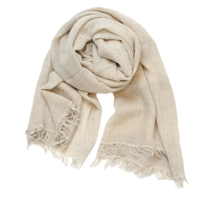 Hovedbilde Rosenvinge Ull/Viskose vevet skjerf, beige