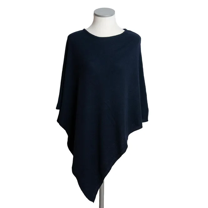 Hovedbilde Rosenvinge Poncho, Cashmer/ull, sort